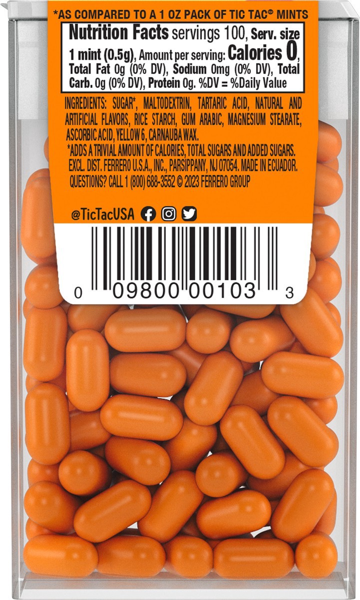 slide 9 of 11, Tic Tac Orange, 1.7 oz