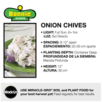 slide 9 of 9, Bonnie Plants  Chives Onion, 19.3 oz