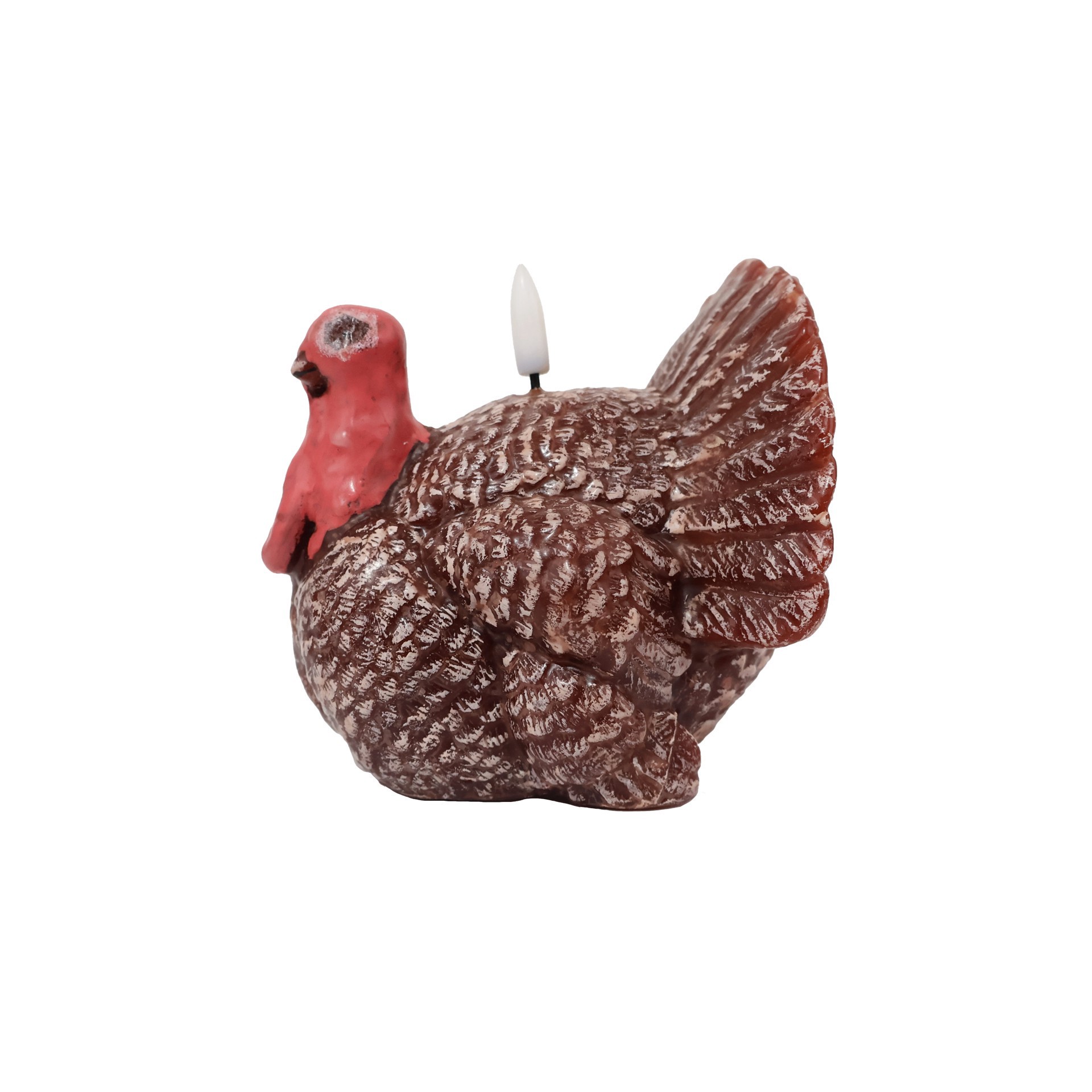 slide 5 of 5, 4.5" Turkey Led Candle By Ashland, 4.8 in x 4.5 in x 4.4 in