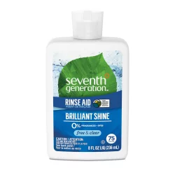 Seventh Generation Power+ Dishwasher Liquid Rinse Aid Free & Clear 8 oz
