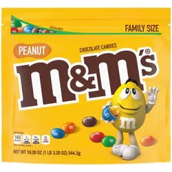 M&M's Peanut Family Size Chocolate Candy - 18.08oz