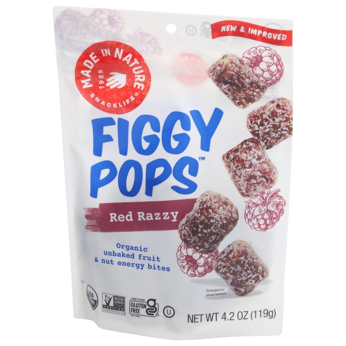 slide 3 of 9, Made in Nature Figgy Pops Organic Red Razzy Energy Bites 4.2 oz, 4.2 oz