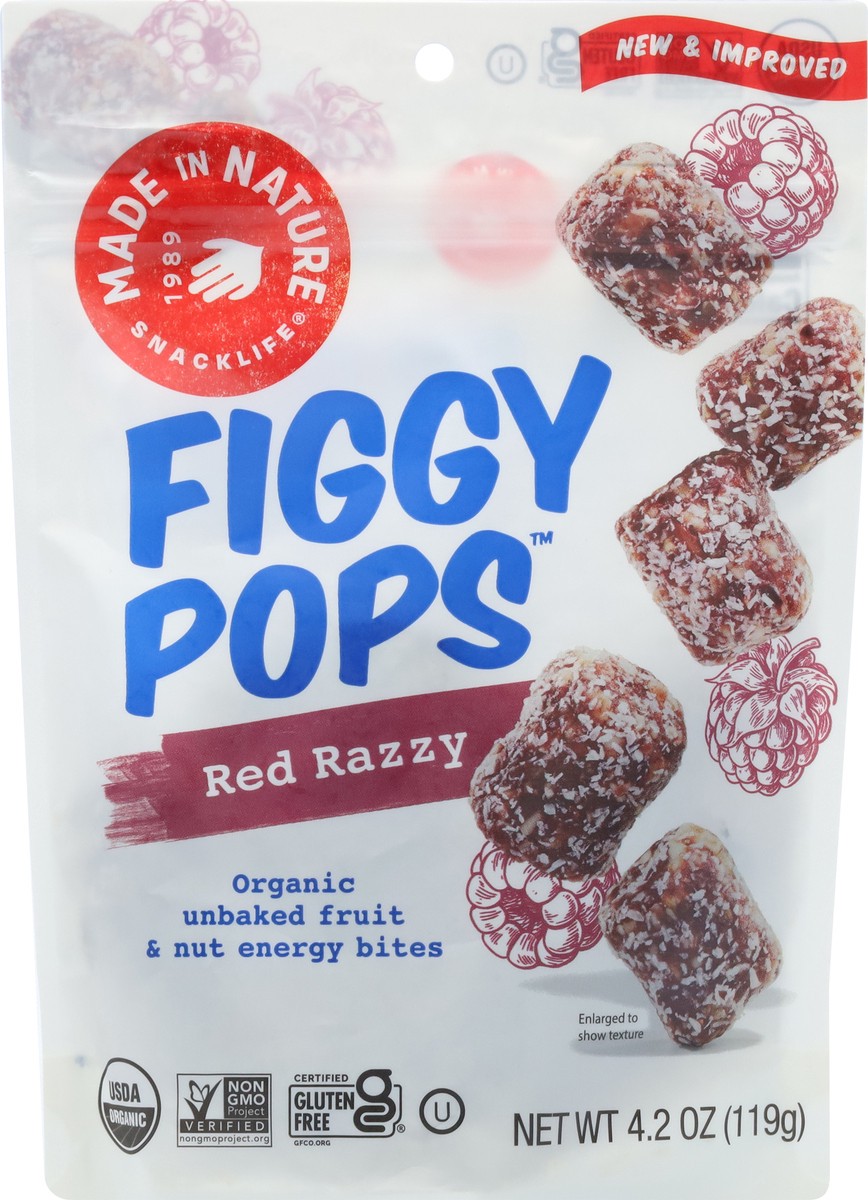 slide 6 of 9, Made in Nature Figgy Pops Organic Red Razzy Energy Bites 4.2 oz, 4.2 oz