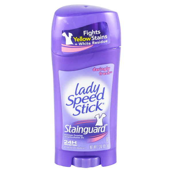 slide 1 of 6, Speedstick Lady Speed Stick Stainguard Anitiperspirant/Deodorant Daringly Fresh, 2.3 oz