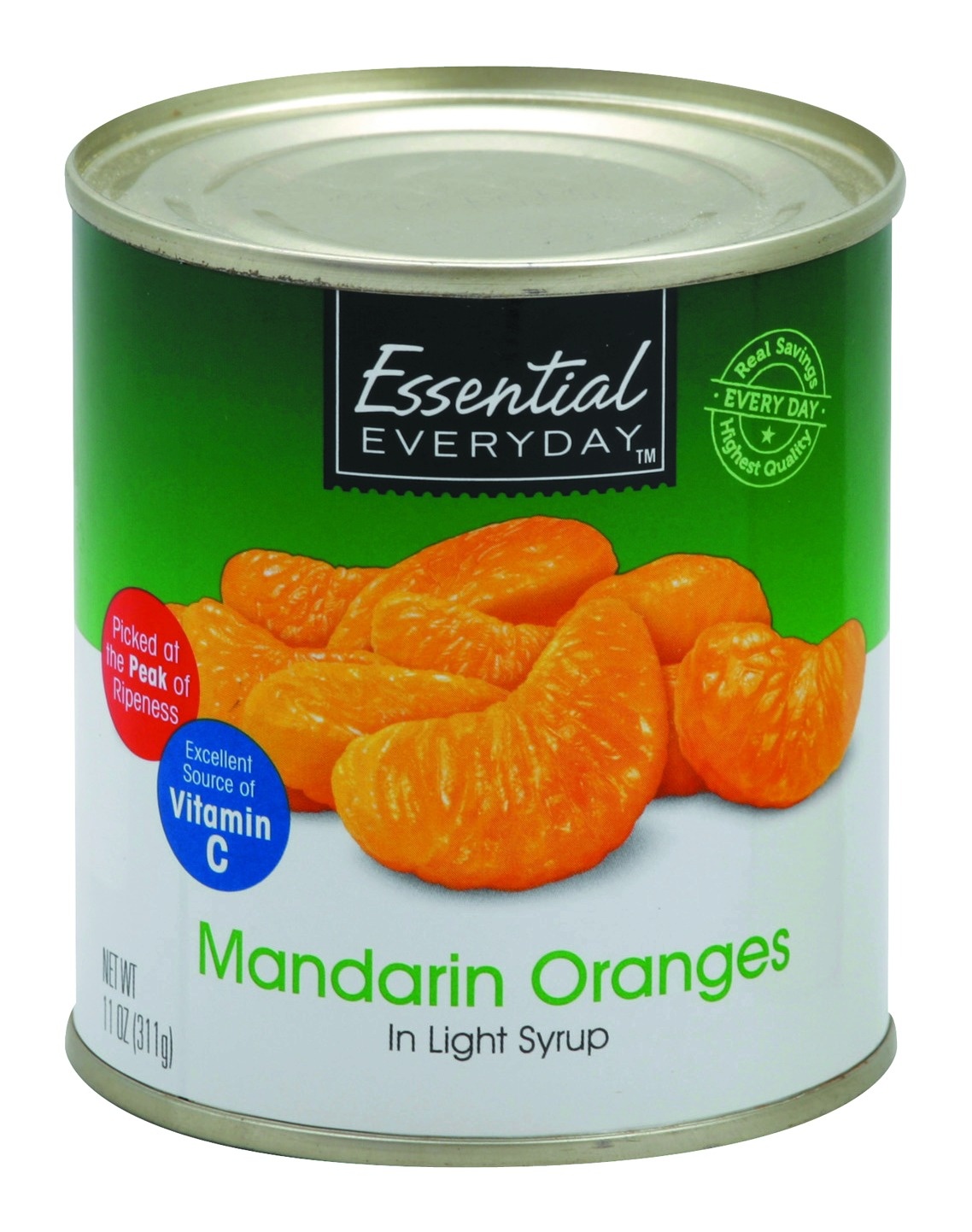 slide 1 of 1, Essential Everyday Mandarin Oranges In Light Syrup, 11 oz