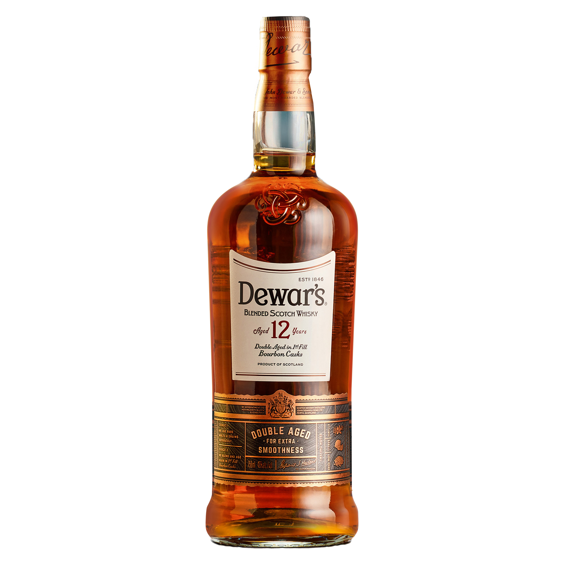 slide 4 of 5, Dewar's DewarS 12 Year Old Blended Scotch Whisky 40% 100Cl/1L, 1 liter