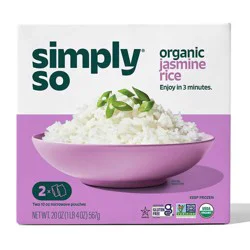 Simply So Gluten Free Frozen Organic Jasmine Rice - 20 oz
