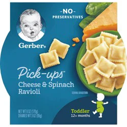 Gerber Graduates Toddlers Pasta Pick Ups Chicken & Carrot Ravioli