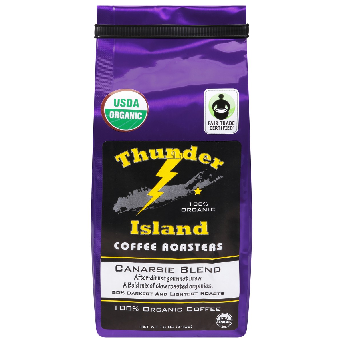 slide 9 of 12, Thunder Island Coffee Roasters Whole Bean Canarsie Blend - 12 Oz, 12 oz
