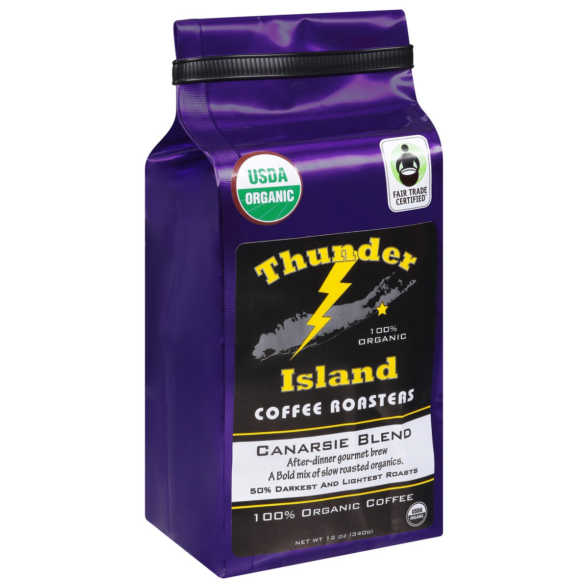 slide 3 of 12, Thunder Island Coffee Roasters Whole Bean Canarsie Blend - 12 Oz, 12 oz