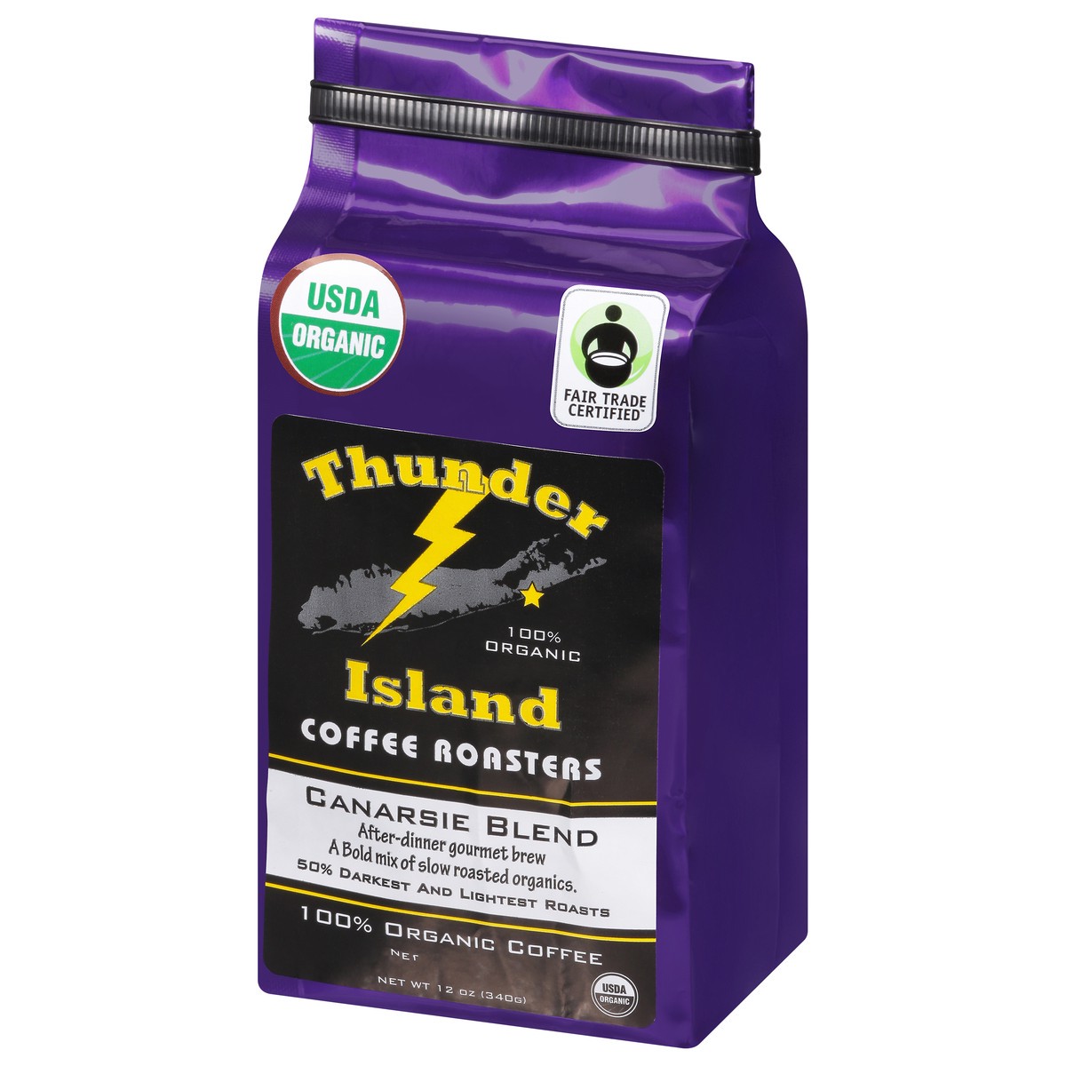 slide 6 of 12, Thunder Island Coffee Roasters Whole Bean Canarsie Blend - 12 Oz, 12 oz