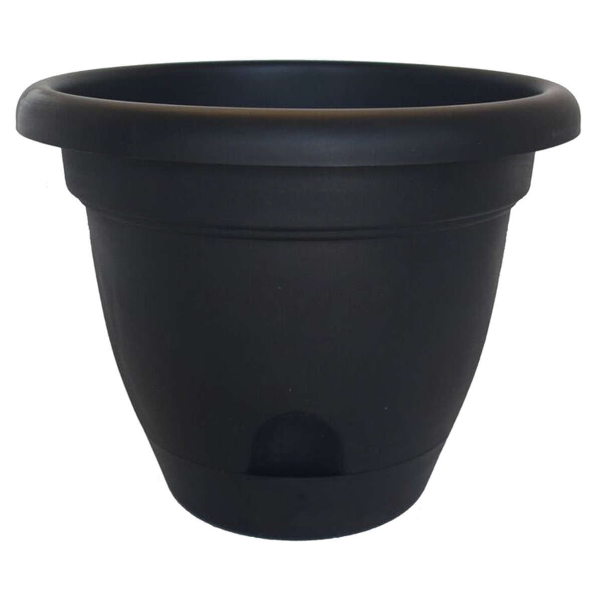 slide 1 of 1, Lucca Self Watering Planter - Black - Bloem, 14 in