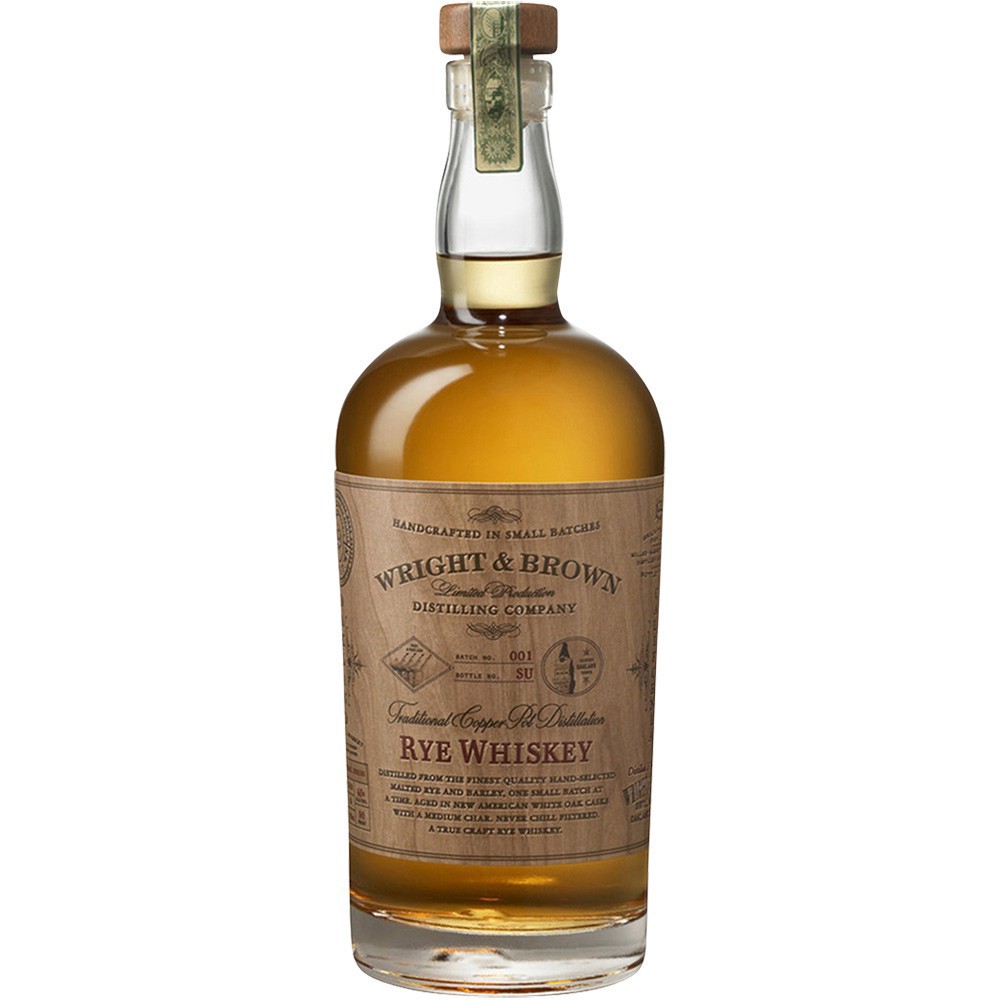slide 1 of 1, Wright & Brown Rye Whiskey, 750 ml