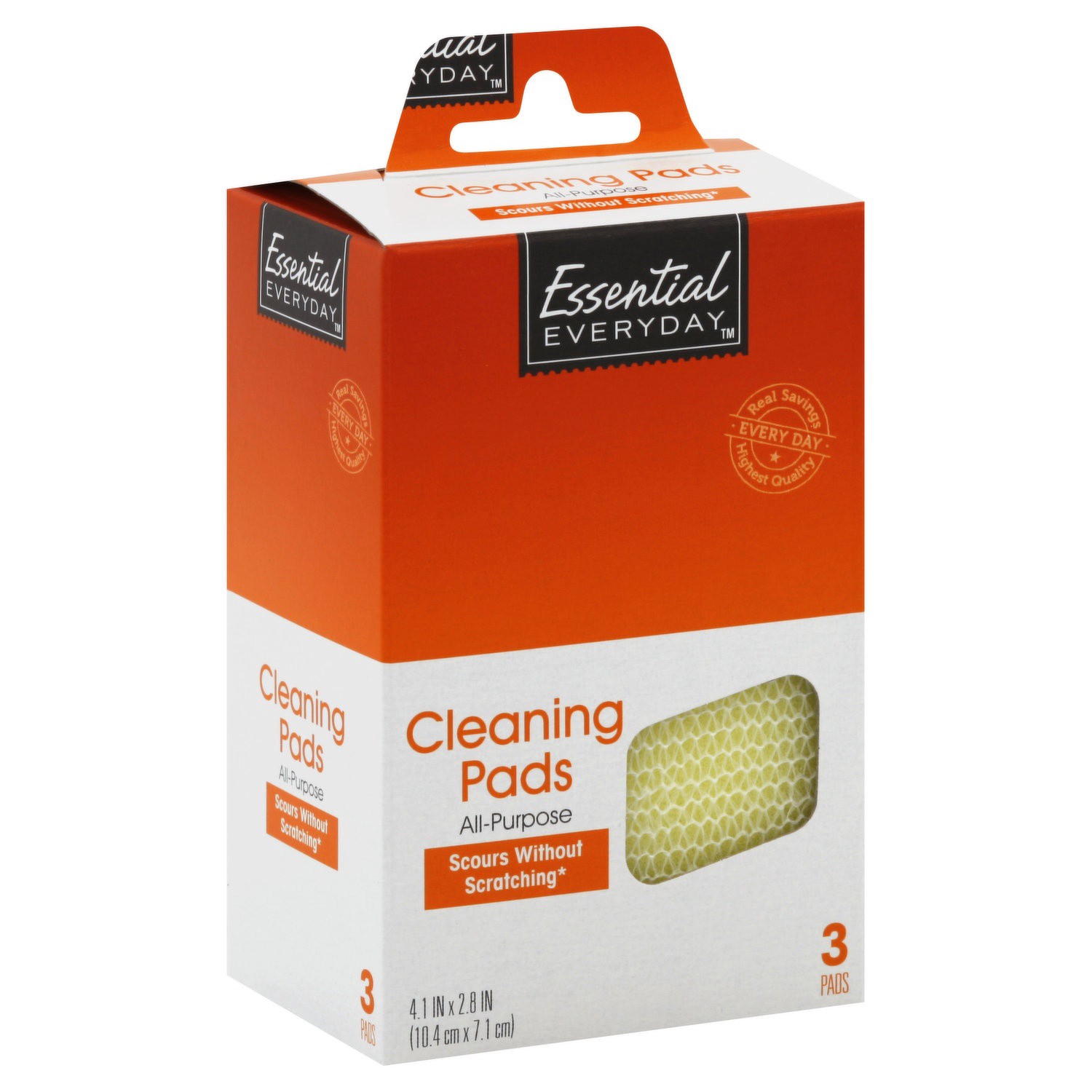 slide 1 of 1, Essential Everyday Ee Cleaning Pad All Purpose, 3 ct