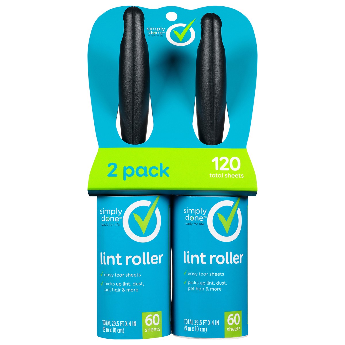 slide 13 of 14, Simply Done 2 Pack Lint Roller 2 ea, 2 ct