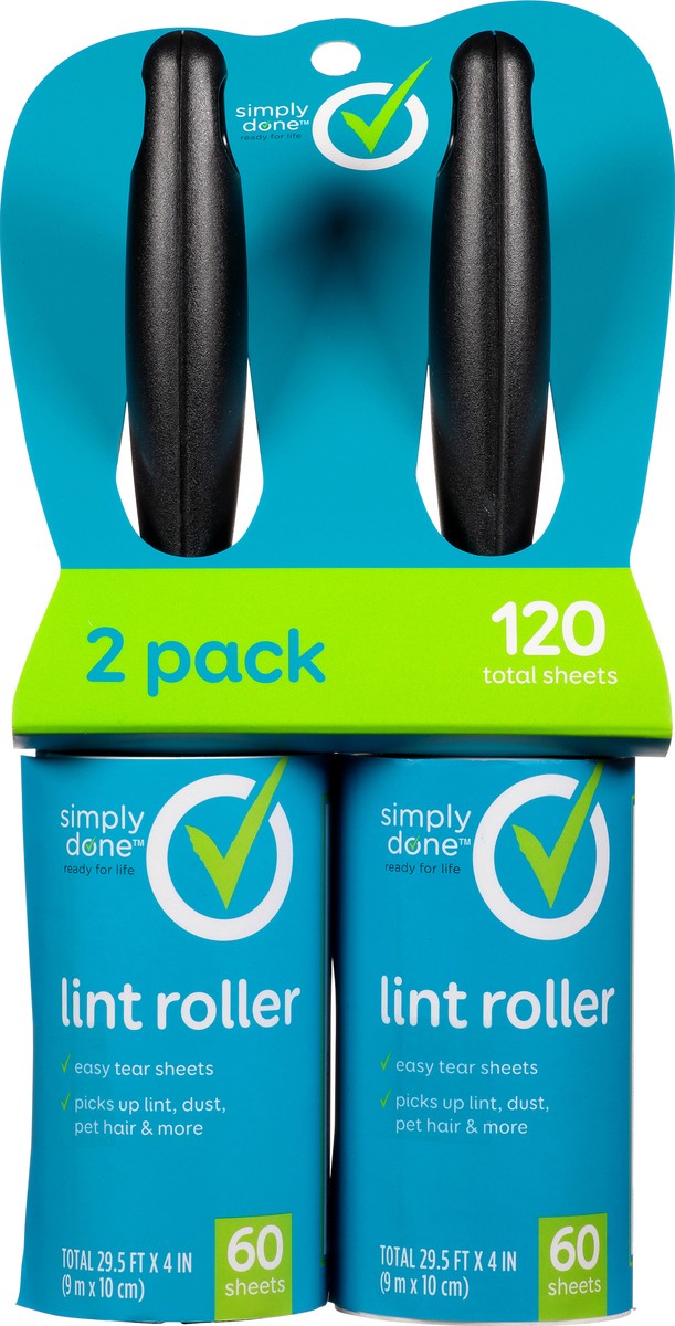 slide 1 of 14, Simply Done 2 Pack Lint Roller 2 ea, 2 ct