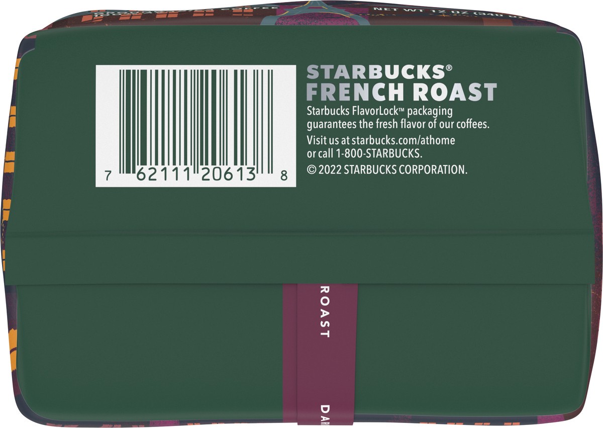 slide 5 of 8, Starbucks Ground Coffee, Dark Roast Coffee, French Roast, 100% Arabica, 1 Bag - 12 oz, 12 oz