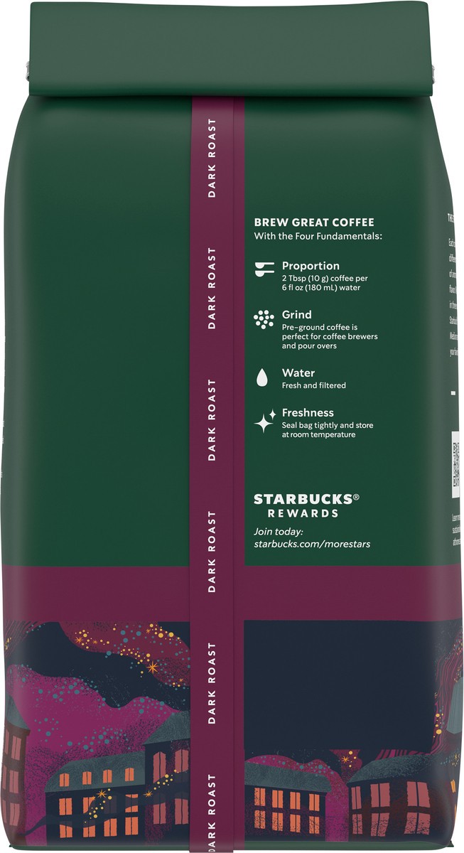 slide 6 of 8, Starbucks Ground Coffee, Dark Roast Coffee, French Roast, 100% Arabica, 1 Bag - 12 oz, 12 oz