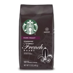 Starbucks Dark Roast Ground Coffee, French Roast, 100% Arabica
