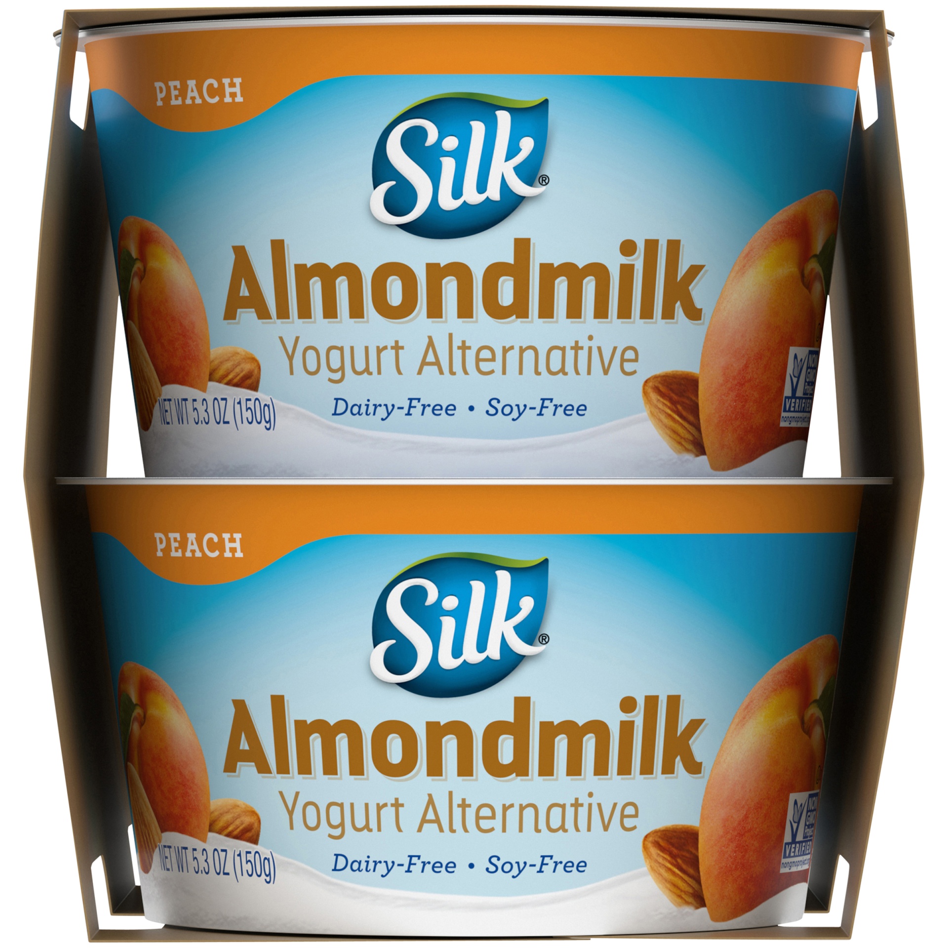 slide 3 of 9, Silk Peach Almond Milk Yogurt Alternative Cups, 5.3 oz