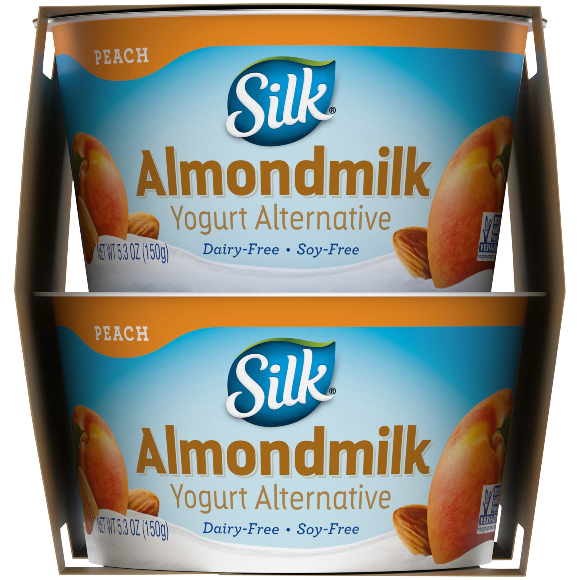 slide 4 of 9, Silk Peach Almond Milk Yogurt Alternative Cups, 5.3 oz