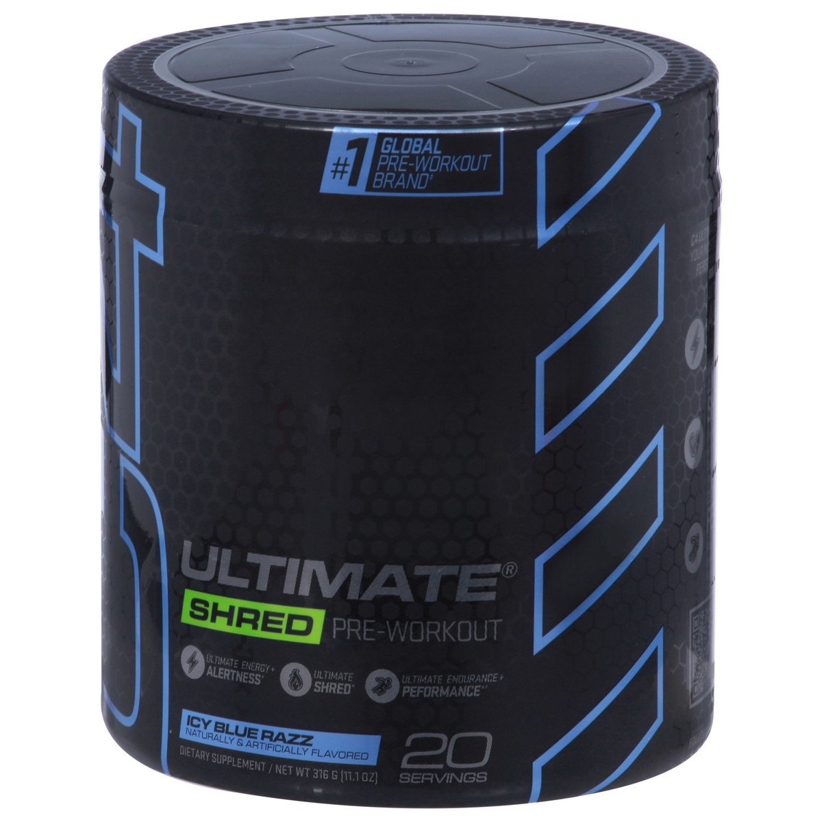 slide 2 of 10, C4 Sport Ultimate Shred Icy Blue Razz Pre-Workout 11.1 oz, 11.10 ct
