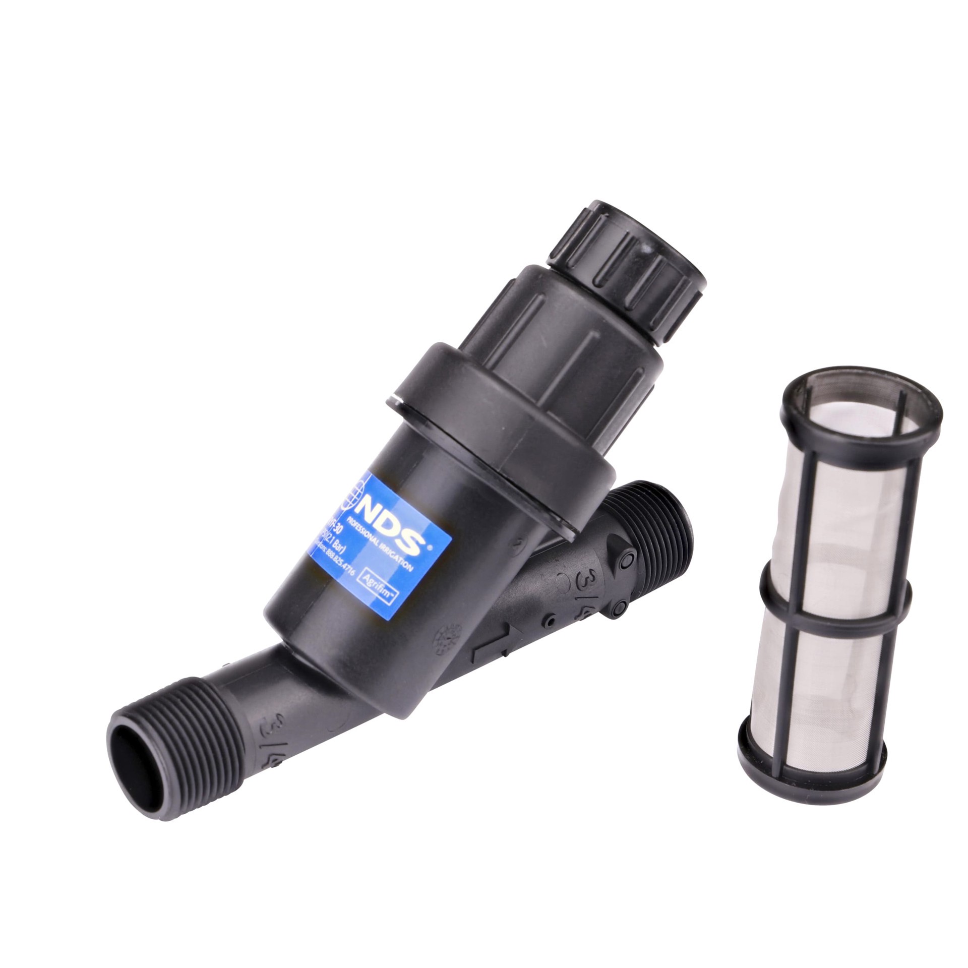 slide 3 of 5, Agrifim Nylon Pipe Thread Drip Irrigation Filter/Regulator Combination, 1 ct
