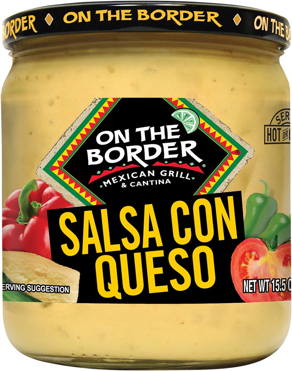 slide 6 of 7, On The Border Salsa Con Queso - 15.5 oz, 15.5 oz