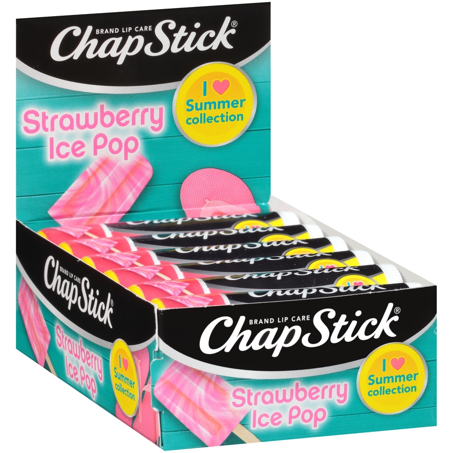 slide 2 of 7, ChapStick Strawberry Ice Pop Flavored Lip Balm Tube - 0.15 Oz, 0.15 oz