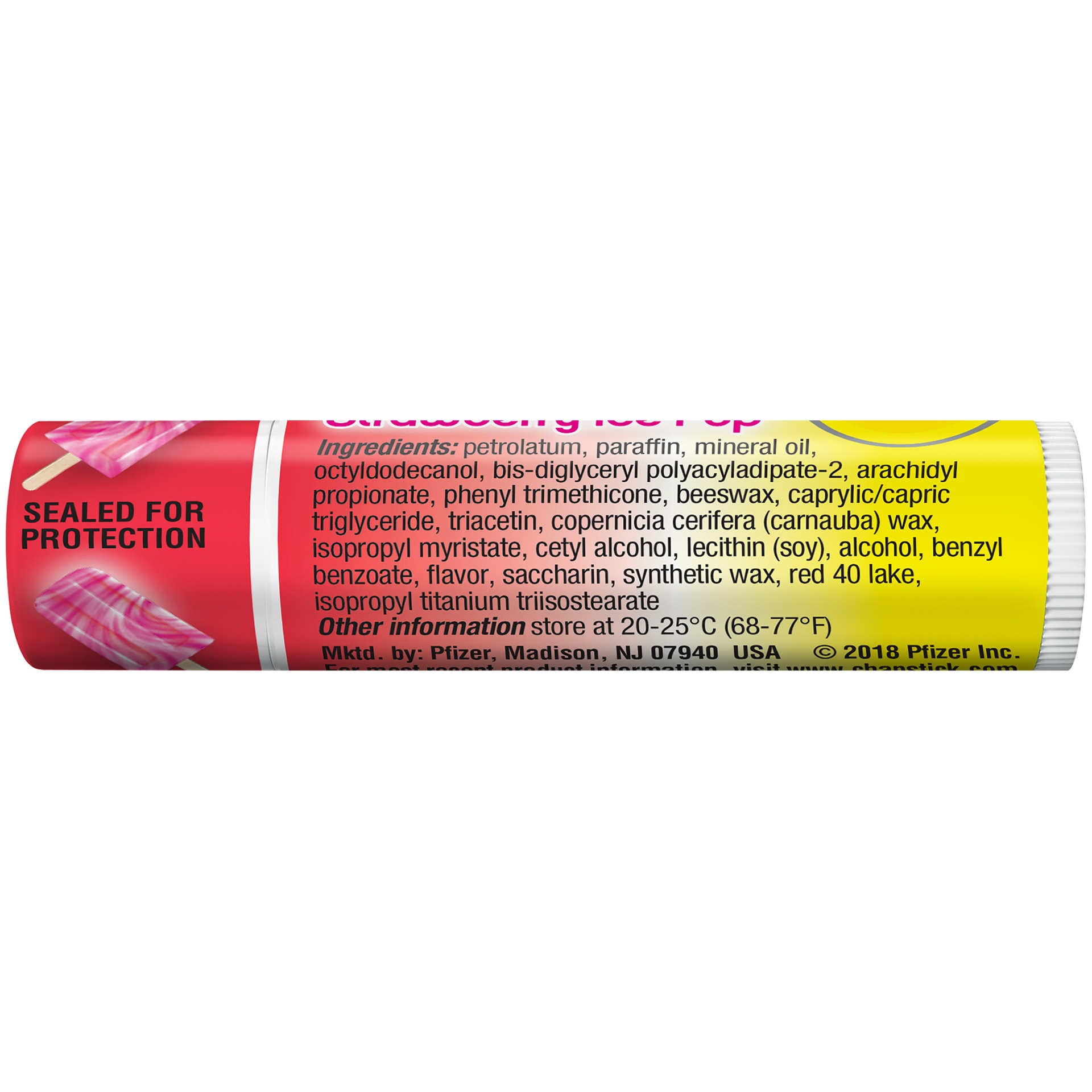 slide 6 of 7, ChapStick Strawberry Ice Pop Flavored Lip Balm Tube - 0.15 Oz, 0.15 oz