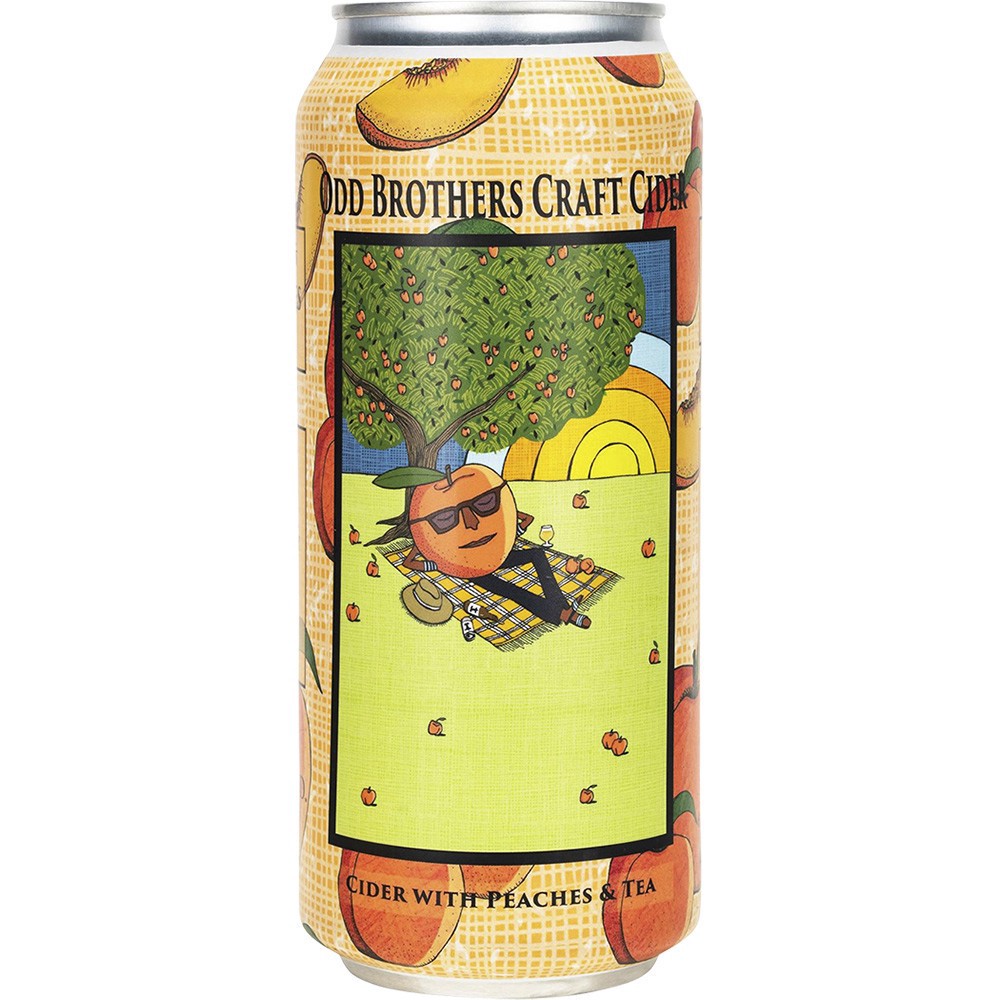 slide 1 of 1, Odd Brothers Peaches & Tea, 4 ct; 16 oz