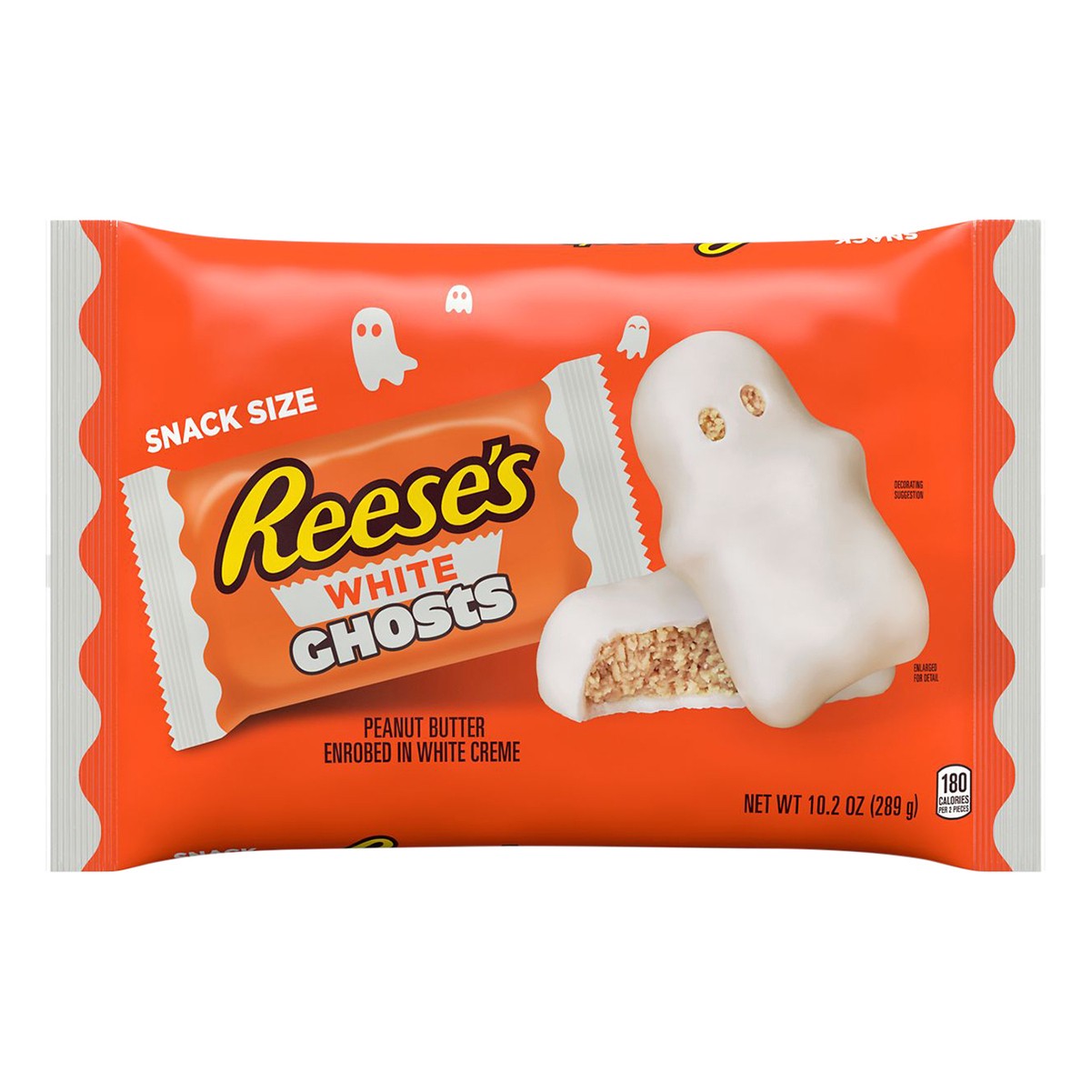 slide 1 of 3, Reese's White Peanut Butter Ghosts Snack Size 10.2 oz, 10.2 oz