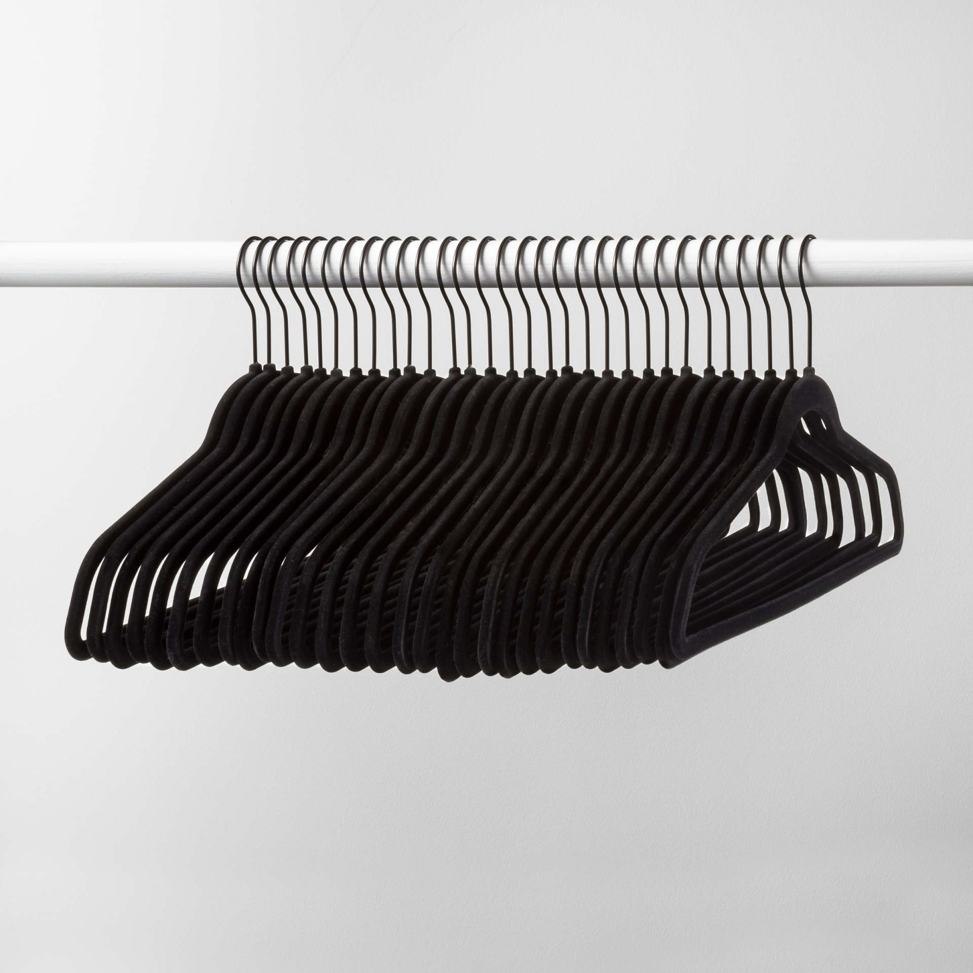 slide 1 of 5, 30pk Non Slip Velvet Hanger Black - Made By Design, 1 ct