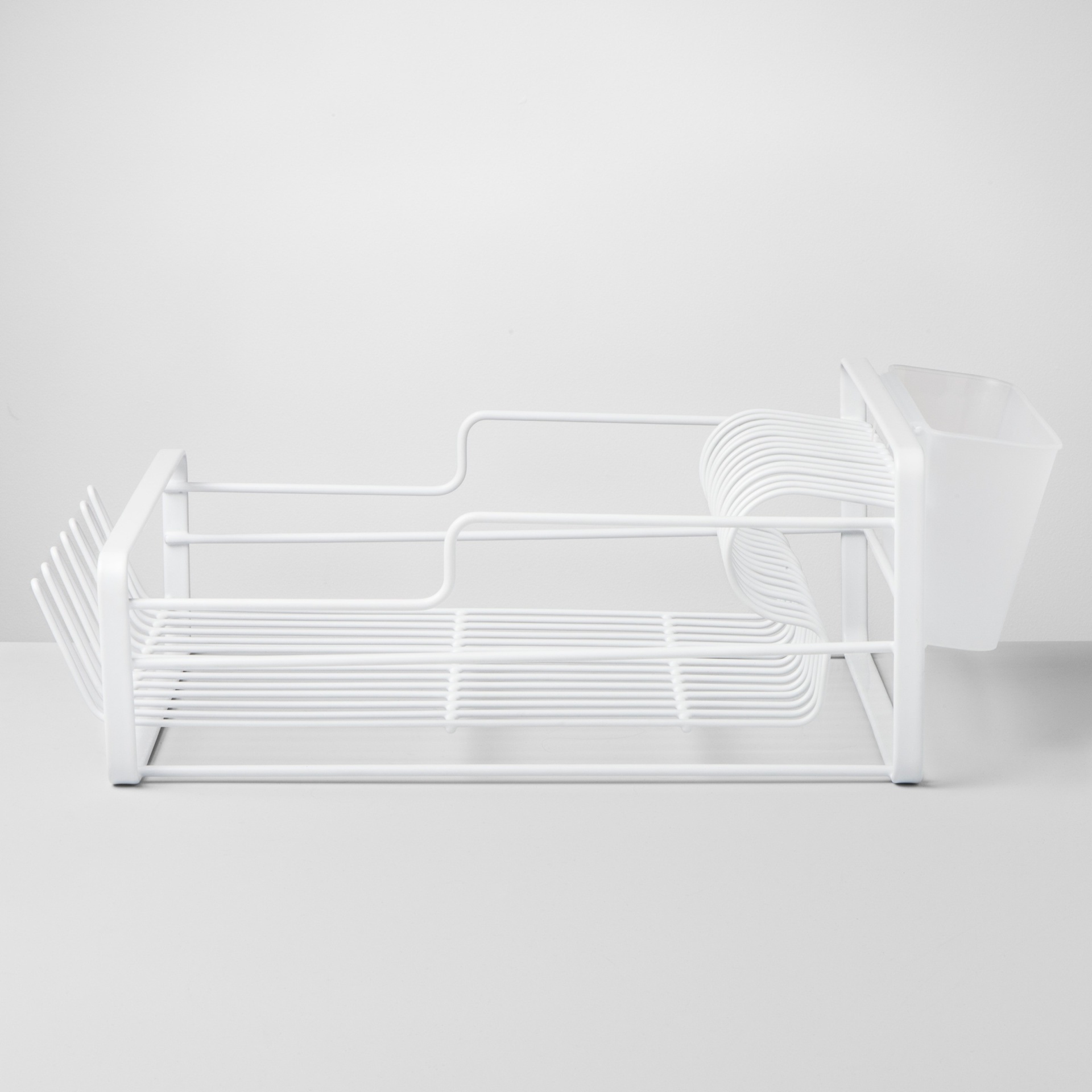 slide 1 of 3, Made by Design Wire Dish Rack - White, LG