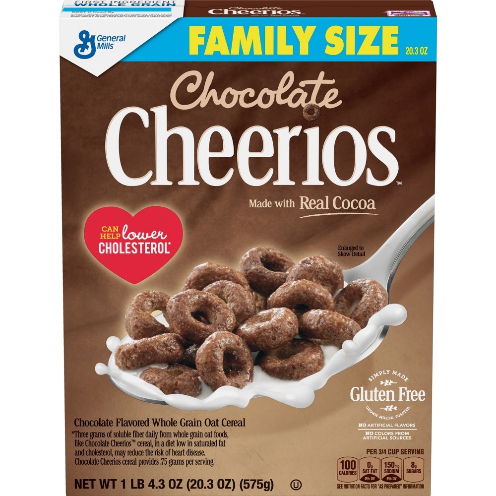 slide 2 of 3, Chocolate Cheerios Breakfast Cereal - General Mills, 20.3 oz