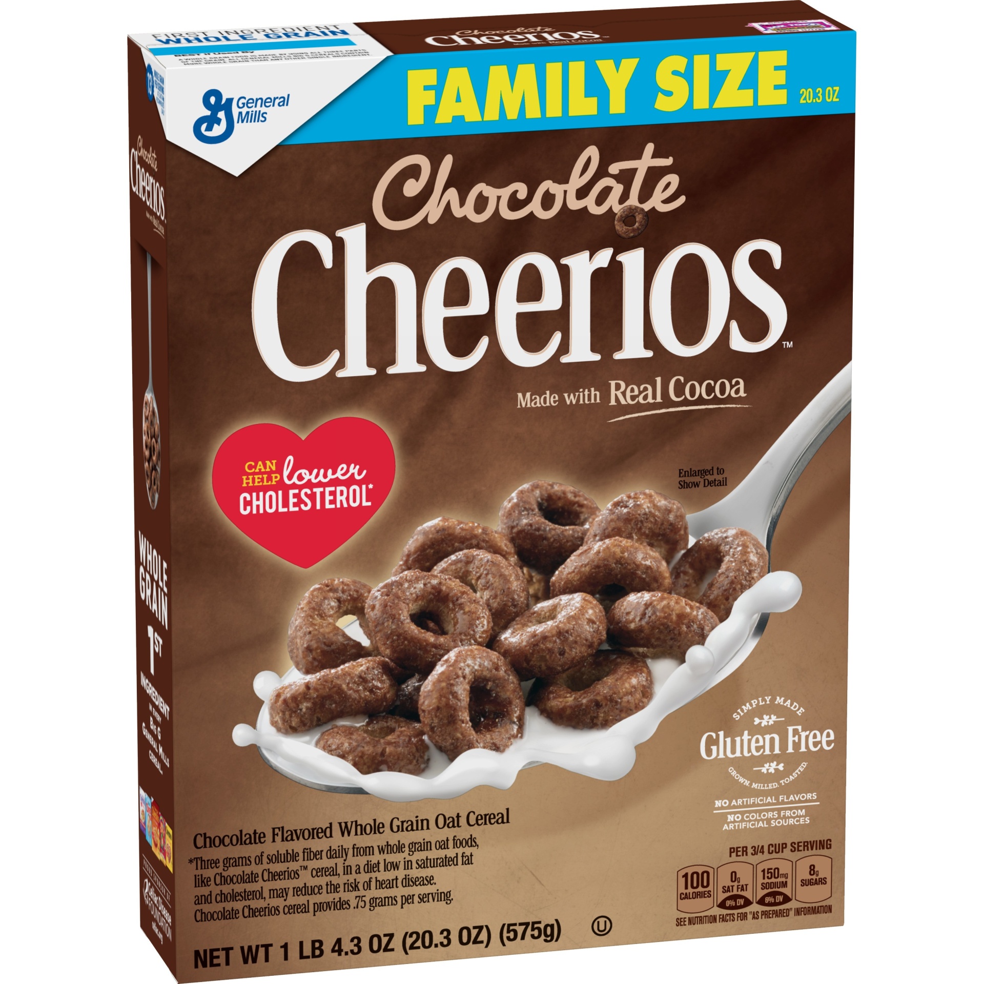 slide 1 of 3, Chocolate Cheerios Breakfast Cereal - General Mills, 20.3 oz