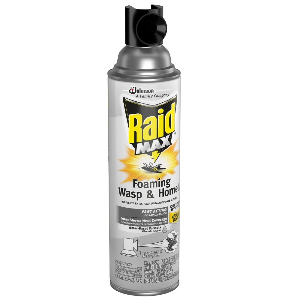 slide 3 of 4, Raid Max Foaming Wasp & Hornet Insecticide, 13 fl oz