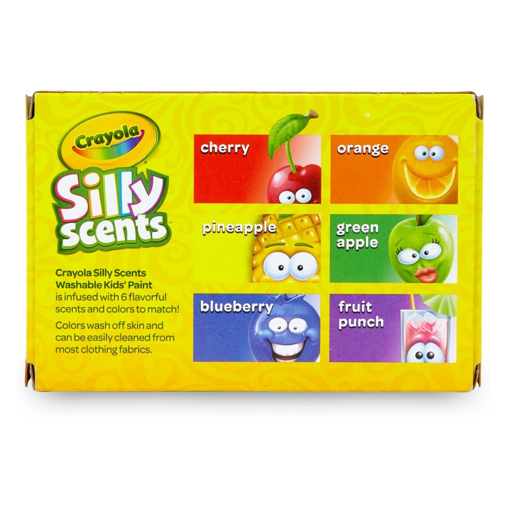 slide 3 of 4, Crayola Silly Scents Washable Kids Paint, 6 ct; 2 fl oz