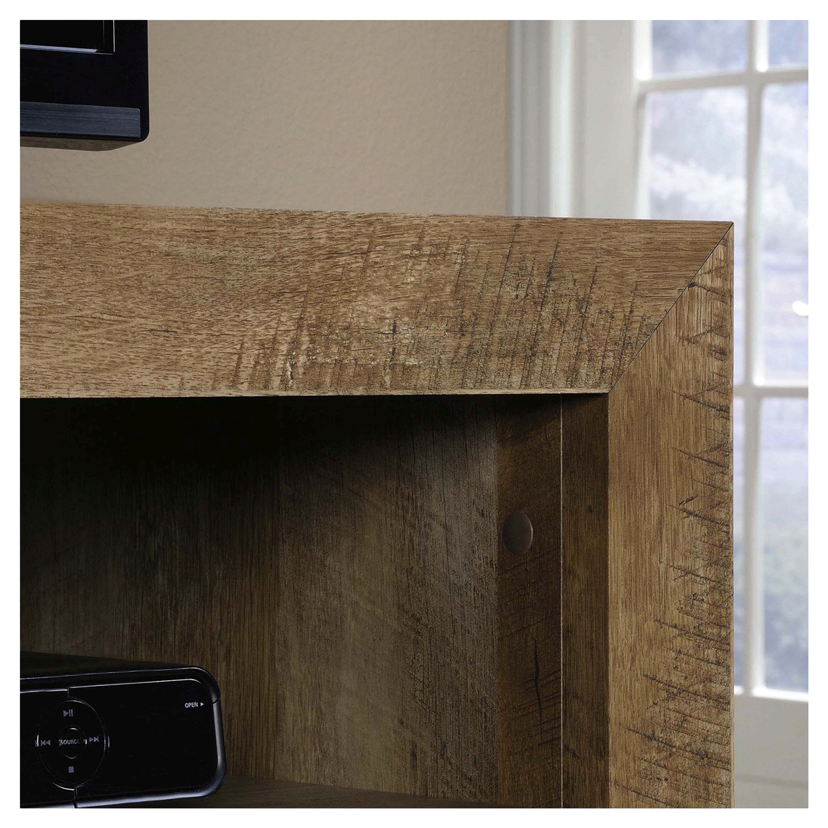 slide 4 of 4, Sauder Dakota Pass Entertainment Credenza Craftsman Oak, 1 ct