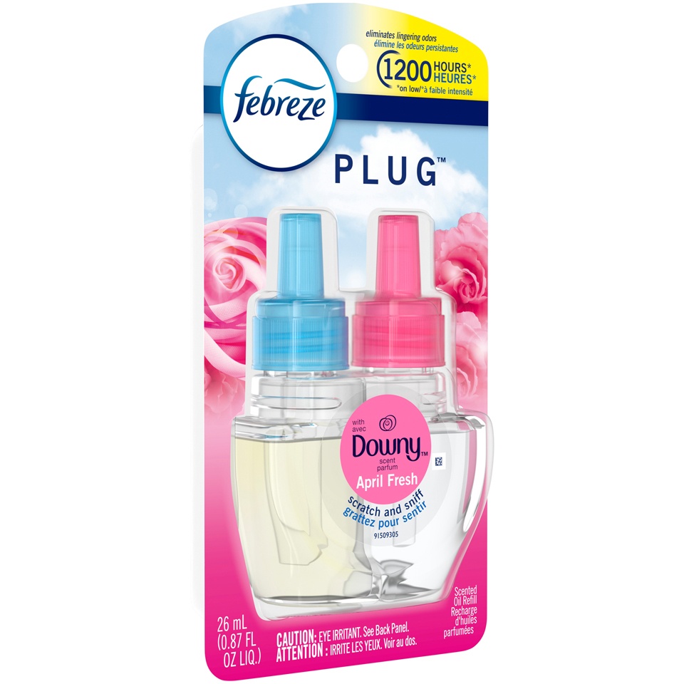 slide 2 of 2, Febreze Plug April Fresh Scented Oil Refill, 0.87 fl oz