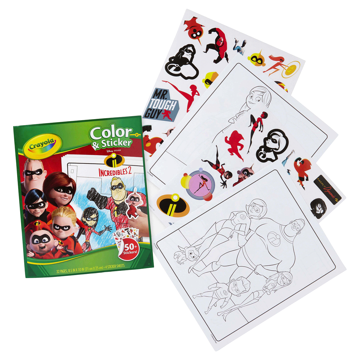 slide 2 of 9, Crayola Incredibles 2 Color & Sticker Activity -, 1 ct