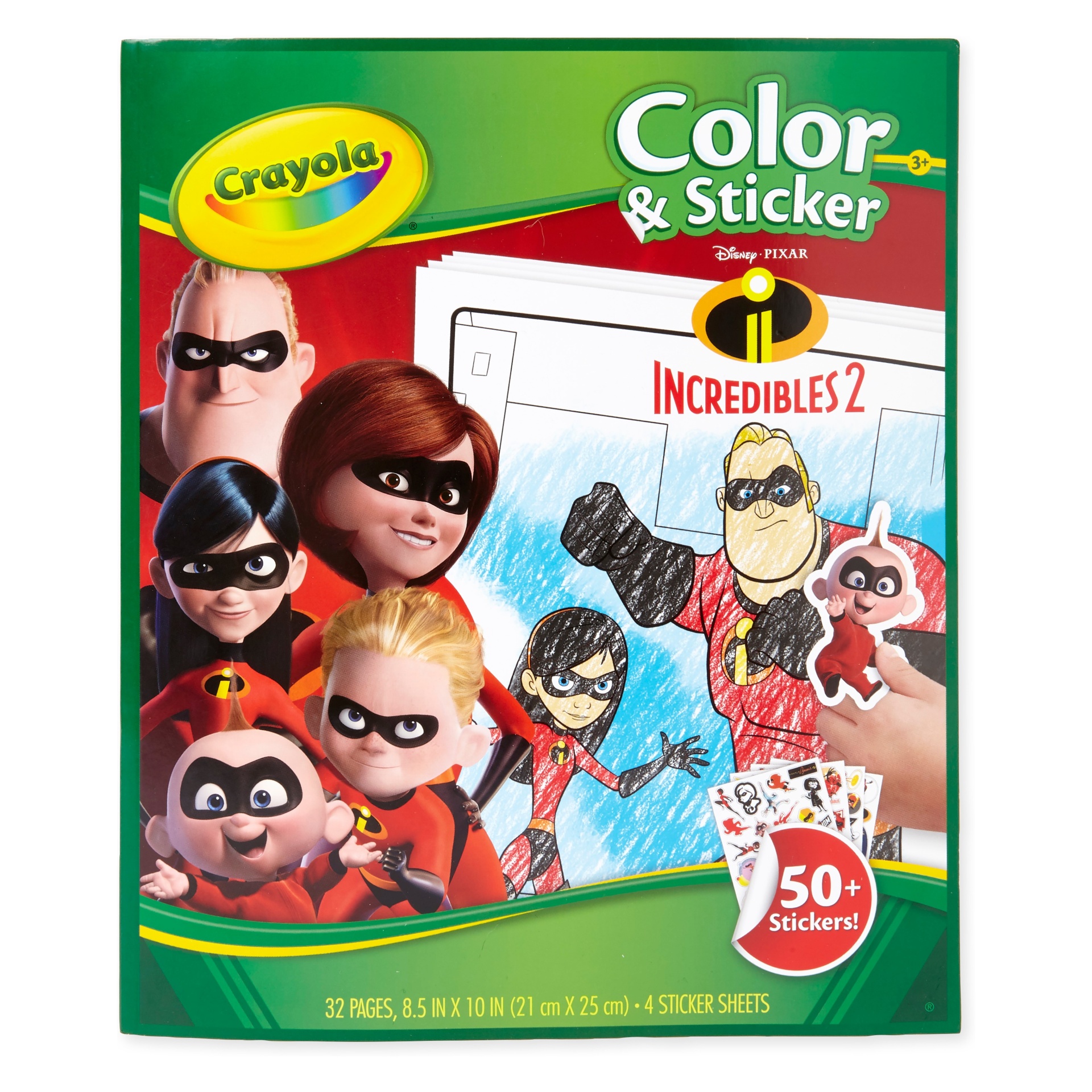 slide 1 of 9, Crayola Incredibles 2 Color & Sticker Activity -, 1 ct