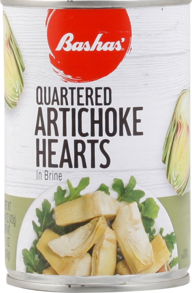 slide 5 of 13, Bashas Artichokes Quarters, 14 oz