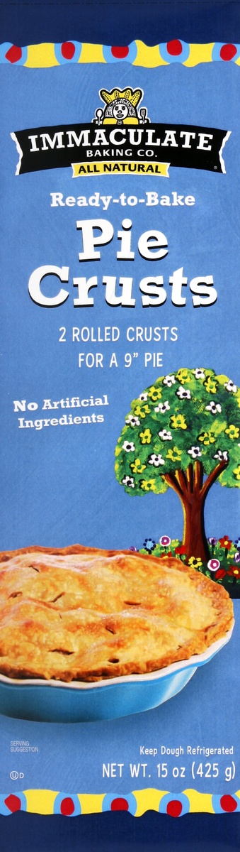 slide 4 of 5, Immaculate Baking, Pie Crusts, 2 Rolled Crusts, 15 oz, 2 ct