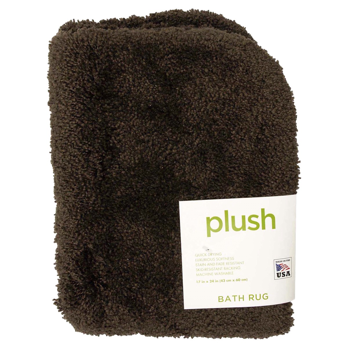 slide 5 of 5, Mohawk Plush Bath Rug, 17"x24" Espresso, 17 x 24 