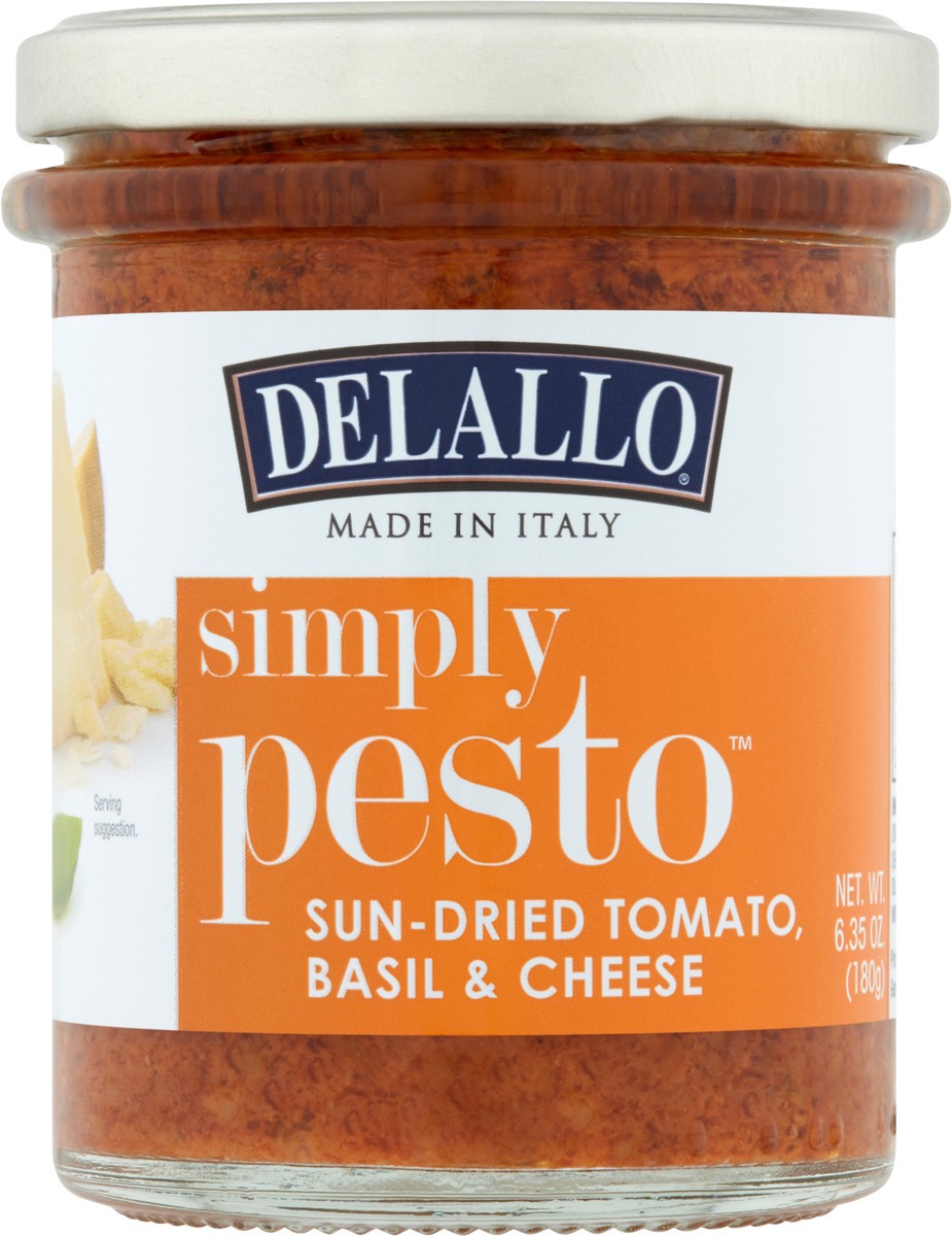 slide 5 of 7, DeLallo Pesto,Sun-Drd Tom,Bsl&Chs, 6.35 oz