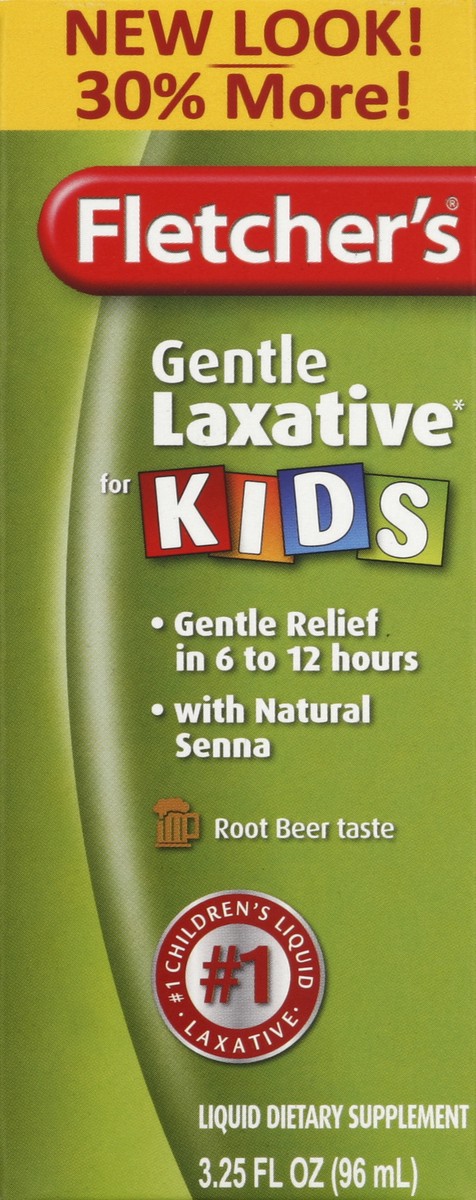 slide 3 of 5, Fletcher's Laxative, Gentle, For Kids, Root Beer Taste, 3.25 oz