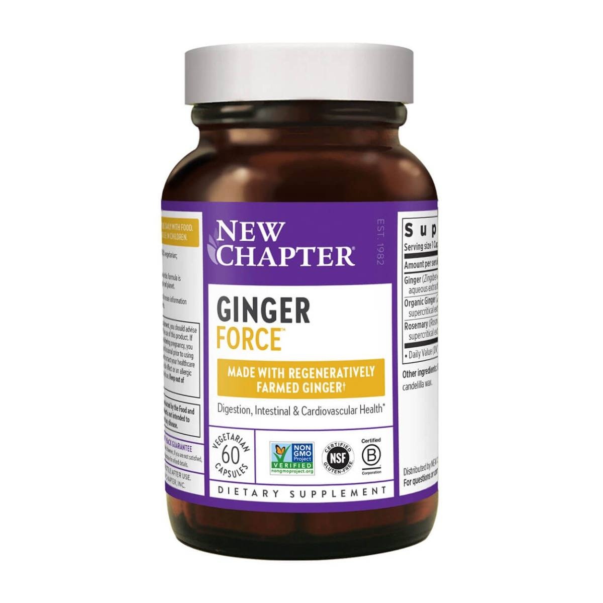 slide 1 of 1, New Chapter Ginger Force Capsules, 60 ct