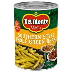 Del Monte Southern Style Whole Green Beans, 14.5 oz Can