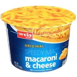 Weis Quality Original Speedy Mac Macaroni & Cheese Microwaveable Dinner